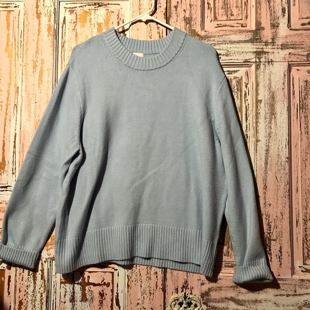 a new day Light Blue Crew Neck Sweater